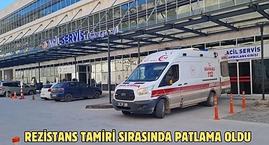 REZİSTANS TAMİRİ SIRASINDA PATLAMA OLDU