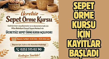 SEPET ÖRME KURSU İÇİN KAYITLAR BAŞLADI