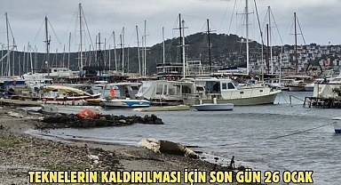 TEKNELERİN KALDIRILMASI İÇİN SON GÜN 26 OCAK