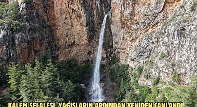 KALEM ŞELALESİ, YAĞIŞLARIN ARDINDAN YENİDEN CANLANDI
