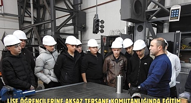 Lise öğrencilerine Aksaz Tersane Komutanlığında eğitim