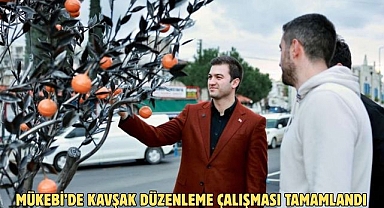 MÜKEBİ’DE KAVŞAK DÜZENLEME ÇALIŞMASI TAMAMLANDI