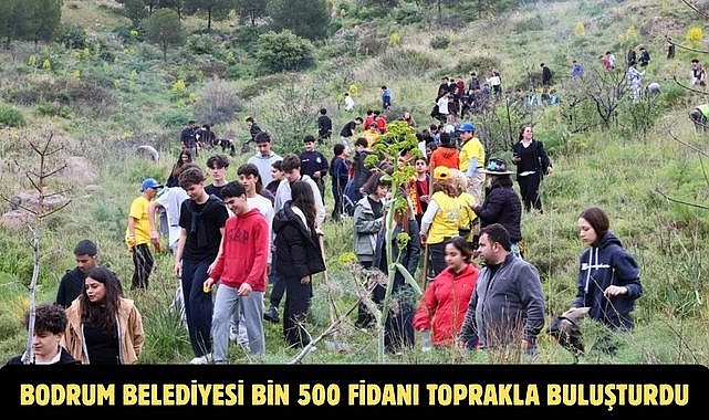 BODRUM BELEDİYESİ BİN 500 FİDANI TOPRAKLA BULUŞTURDU