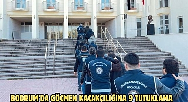 Bodrum'da göçmen kaçakçılığına 9 tutuklama