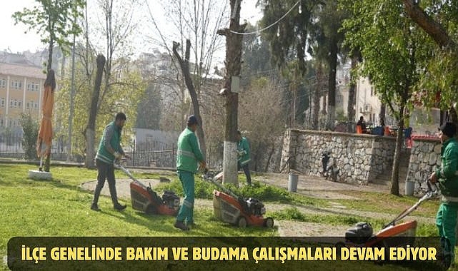 İLÇE GENELİNDE BAKIM VE BUDAMA ÇALIŞMALARI DEVAM EDİYOR