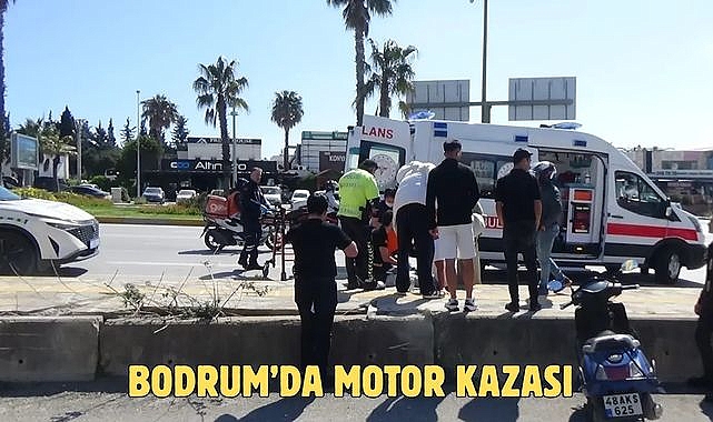 Bodrum’da Motor Kazası