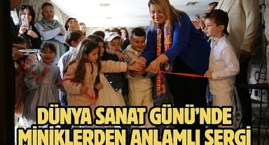 Dünya Sanat Günü'nde Miniklerden Anlamlı Sergi