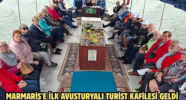 Marmaris'e ilk Avusturyalı turist kafilesi geldi