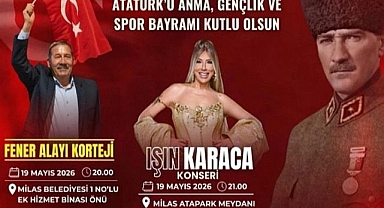 19 MAYIS COŞKUSU FENER ALAYI VE IŞIN KARACA KONSERİYLE YAŞANACAK