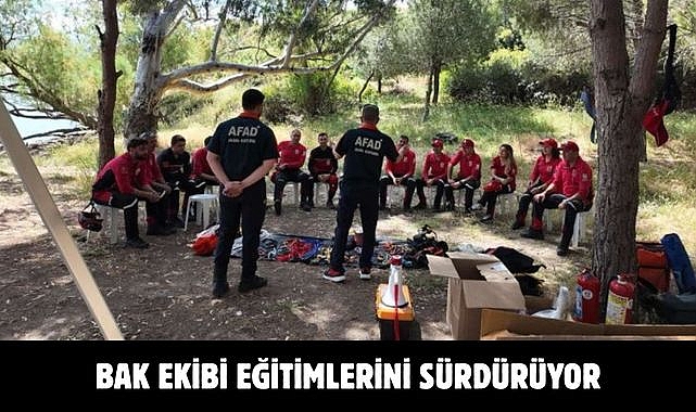 Bak ekibi eğitimlerini sürdürüyor
