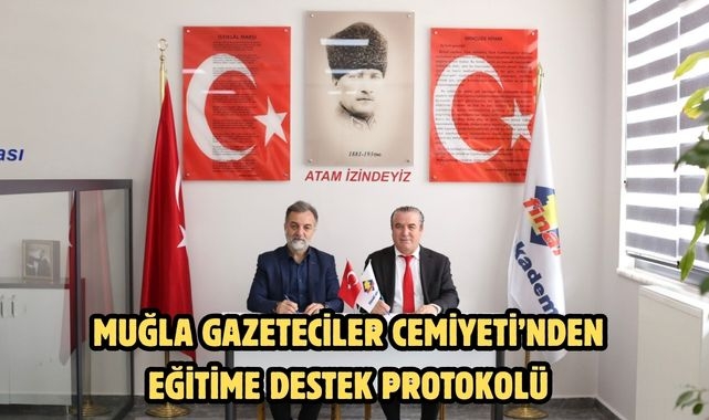 Muğla Gazeteciler Cemiyeti'nden Eğitime Destek Protokolü