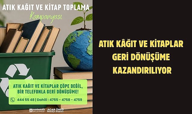 ATIK KÂĞIT VE KİTAPLAR GERİ DÖNÜŞÜME KAZANDIRILIYOR
