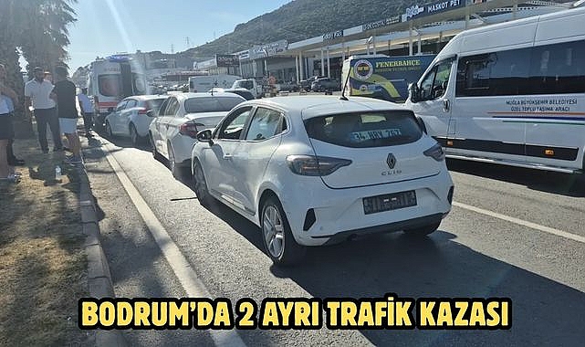 Bodrum’da 2 ayrı trafik kazası