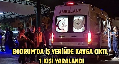 BODRUM’DA İŞ YERİNDE KAVGA ÇIKTI, 1 KİŞİ YARALANDI