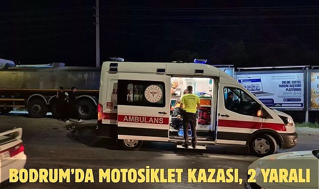 Bodrum’da motosiklet kazası, 2 yaralı