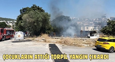 Çocukların Attığı Torpil Yangın Çıkardı
