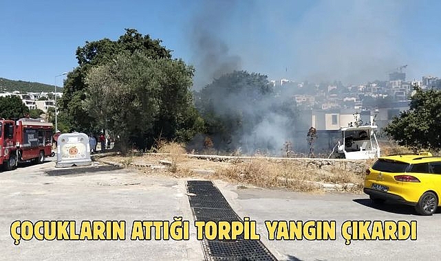 Çocukların Attığı Torpil Yangın Çıkardı
