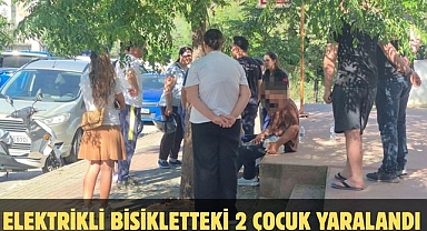 Elektrikli Bisikletteki 2 Çocuk Yaralandı