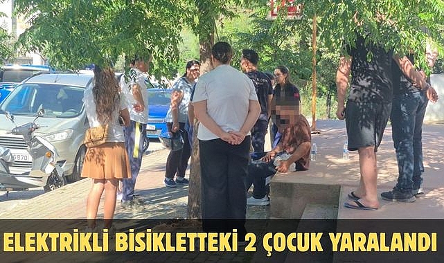 Elektrikli Bisikletteki 2 Çocuk Yaralandı