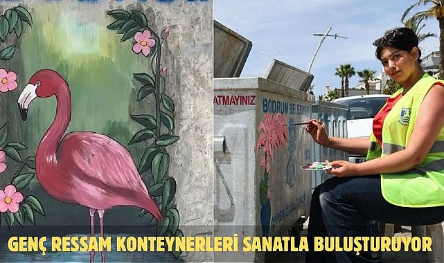 Genç ressam konteynerleri sanatla buluşturuyor