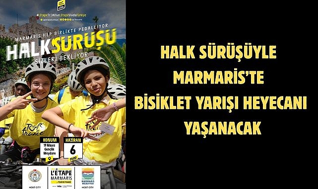 Halk sürüşüyle Marmaris’te bisiklet yarışı heyecanı yaşanacak