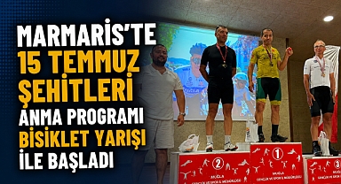 Marmaris'te 15 Temmuz şehitleri anma programı bisiklet yarışı ile başladı